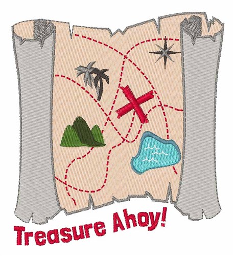 Treasure Ahoy Machine Embroidery Design