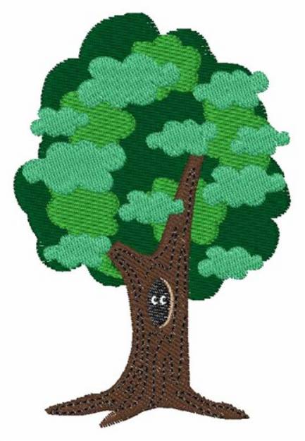 Picture of Animal In Tree Machine Embroidery Design
