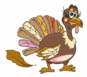 Picture of Funny Turkey Machine Embroidery Design