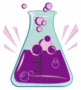 Picture of Chemistry Beaker Machine Embroidery Design