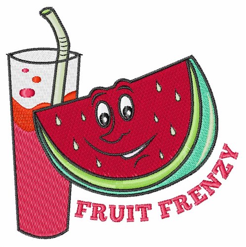 Fruity Frenzy Machine Embroidery Design