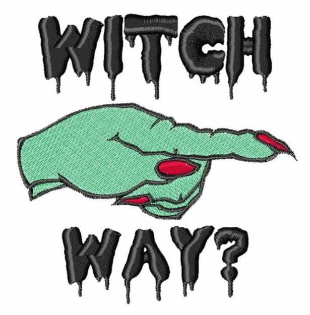 Picture of Witch Way Machine Embroidery Design