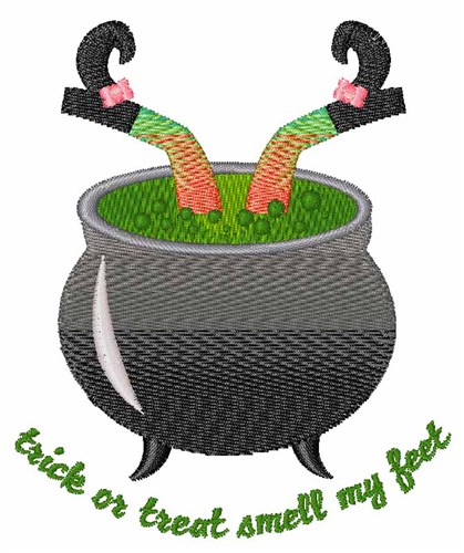 Smell My Feet Machine Embroidery Design