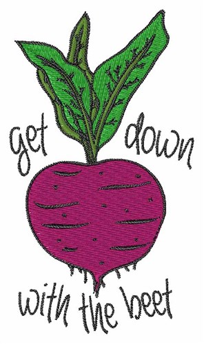 With The Beet Machine Embroidery Design