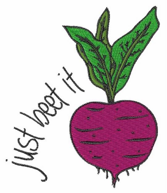 Picture of Just Beet It Machine Embroidery Design