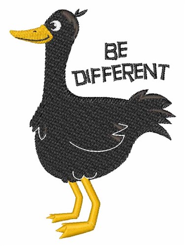 Be Different Machine Embroidery Design