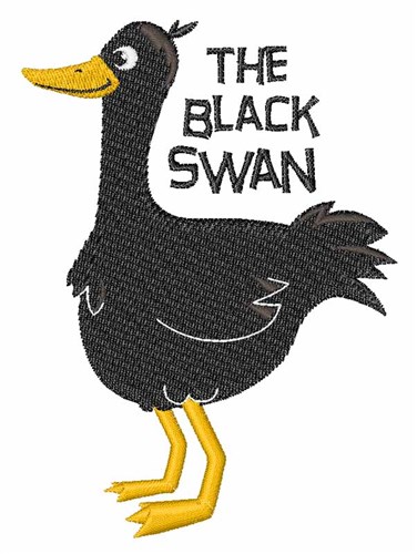 The Black Swan Machine Embroidery Design