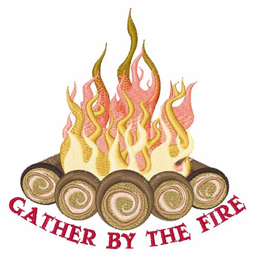 By The Fire Machine Embroidery Design