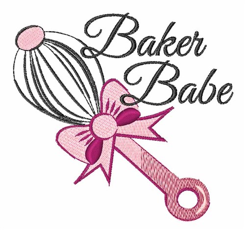 Baker Babe Machine Embroidery Design