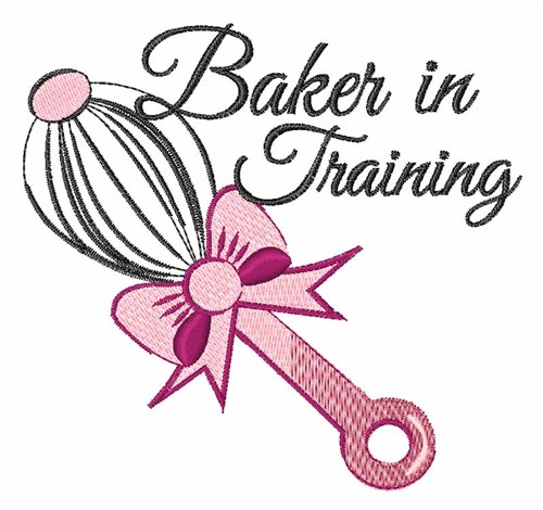 Baker In Training Machine Embroidery Design