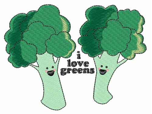 Love Greens Machine Embroidery Design