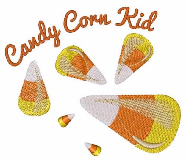 Picture of Candy Corn Kid Machine Embroidery Design