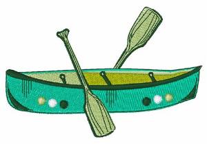 Picture of Canoe Boat Machine Embroidery Design
