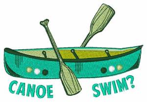 Picture of Canoe Swim Machine Embroidery Design