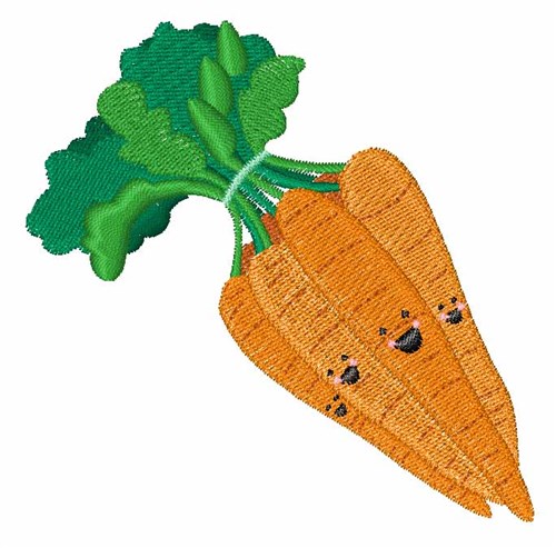 Bunch Of Carrots Machine Embroidery Design
