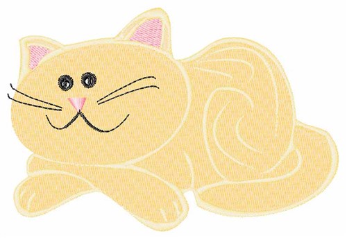 Cute Cat Machine Embroidery Design