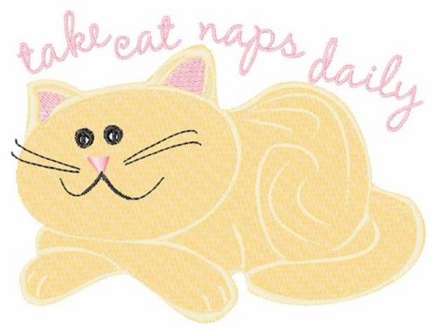 Picture of Cat Naps Machine Embroidery Design