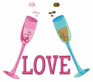 Picture of Love Toast Machine Embroidery Design
