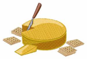 Picture of Cheese Wheel Machine Embroidery Design