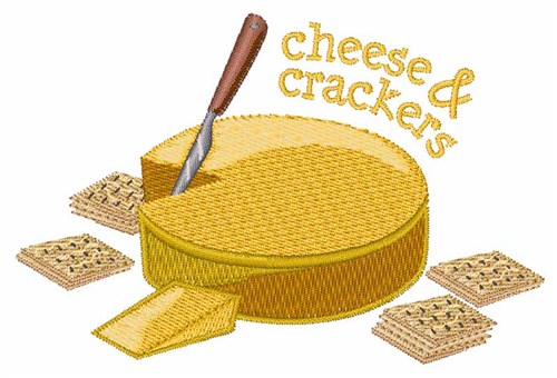 Cheese & Crackers Machine Embroidery Design