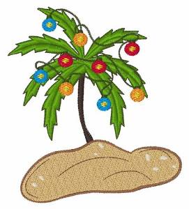 Picture of Tropical Christmas Machine Embroidery Design