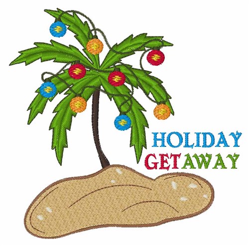 Holiday Get Away Machine Embroidery Design
