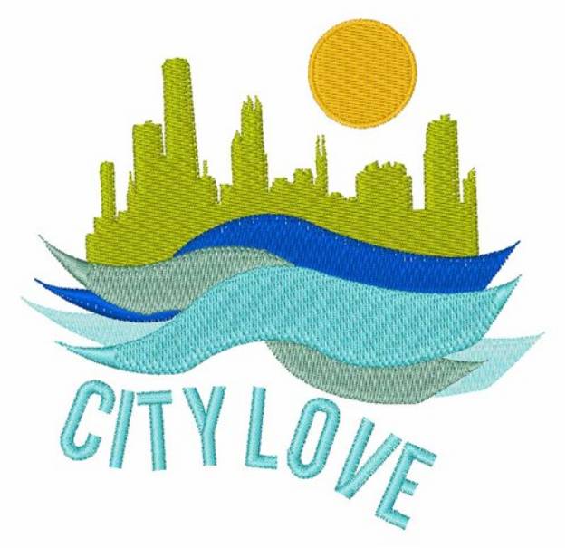 Picture of City Love Machine Embroidery Design