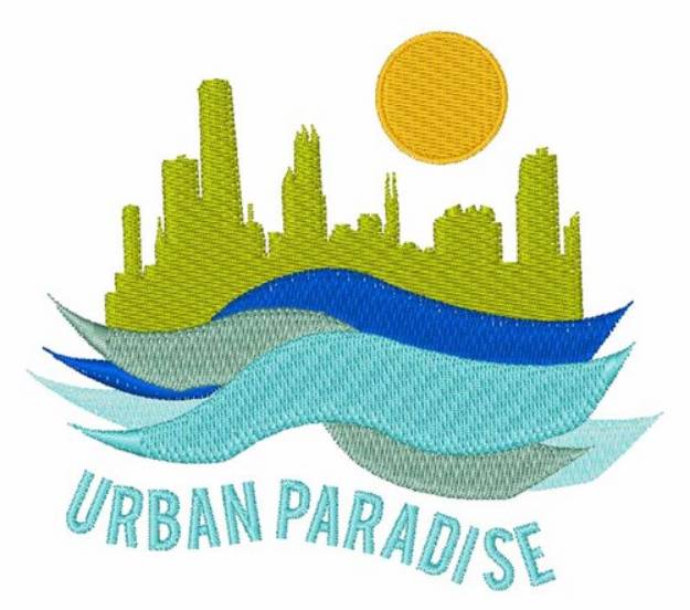 Picture of Urban Paradise Machine Embroidery Design