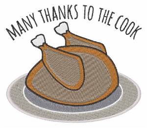 Picture of Thanks To Cook Machine Embroidery Design