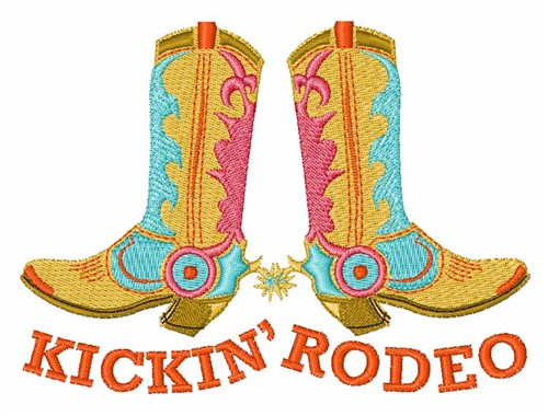 Kickin Rodeo Machine Embroidery Design