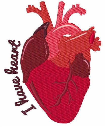 I Have Heart Machine Embroidery Design