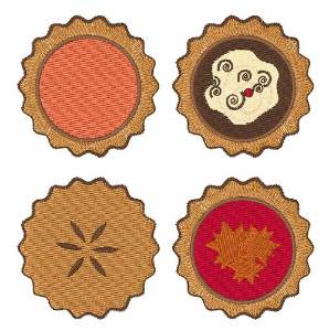 Picture of Four Pies Machine Embroidery Design