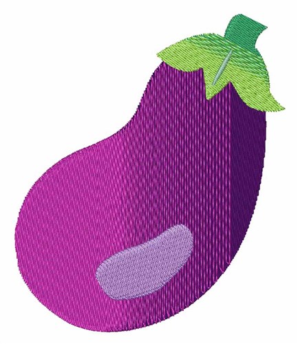 Eggplant Machine Embroidery Design