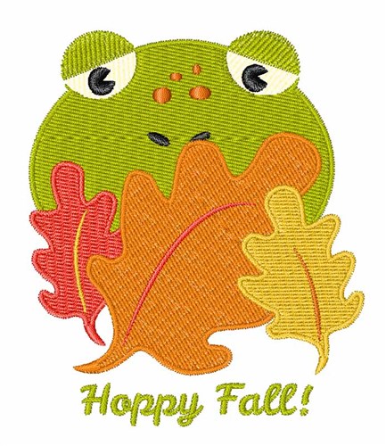 Happy Fall Machine Embroidery Design