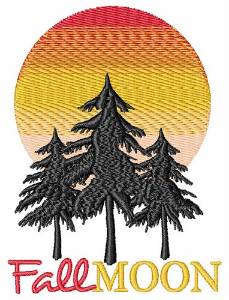 Picture of Fall Moon Machine Embroidery Design