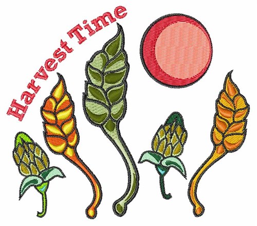 Harvest TIme Machine Embroidery Design