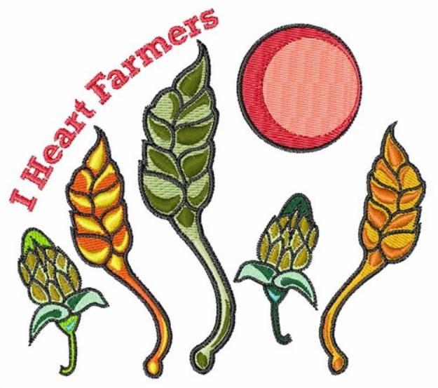 Picture of I Heart Farmers Machine Embroidery Design