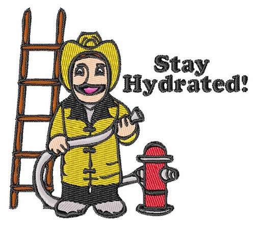 Stay Hydrated! Machine Embroidery Design
