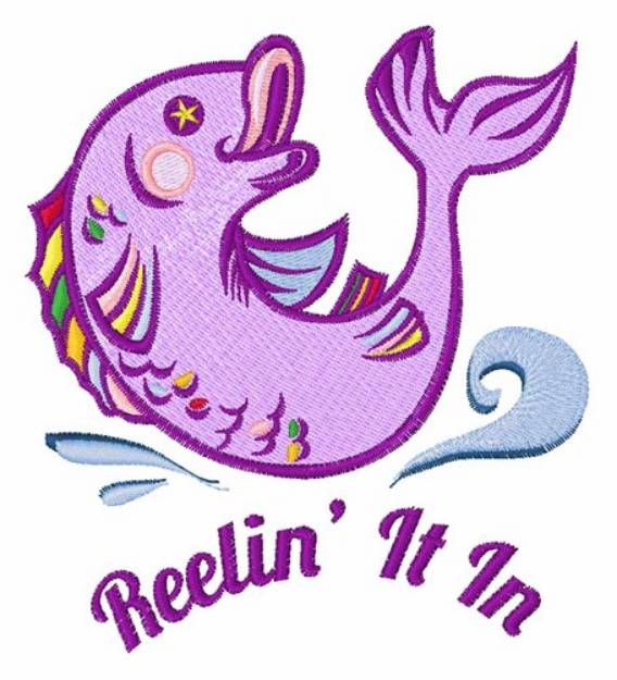 Picture of Reelin It In Machine Embroidery Design