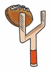 Picture of Football Post Machine Embroidery Design