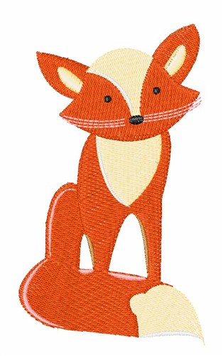 Red Fox Machine Embroidery Design