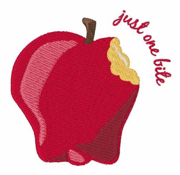 Picture of Just One Bite Machine Embroidery Design