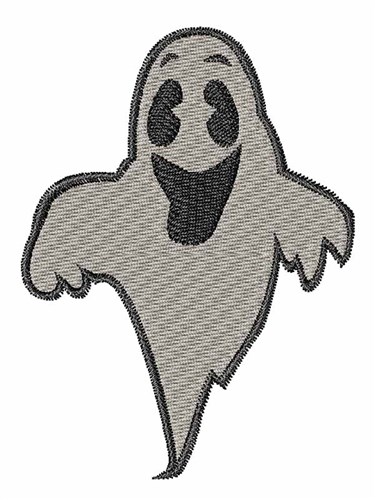 Happy Ghost Machine Embroidery Design