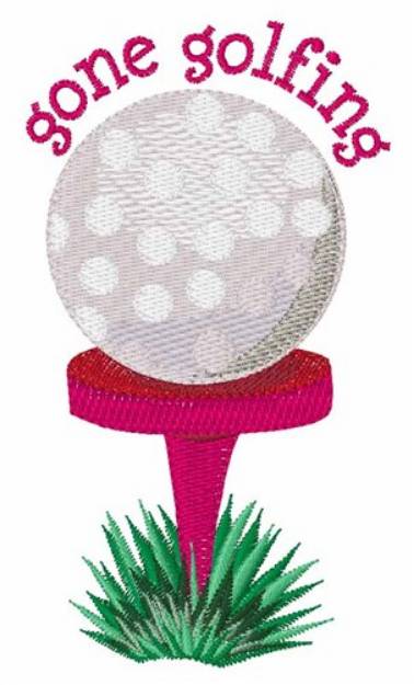Picture of Gone Golfing Machine Embroidery Design