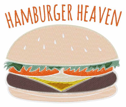 Hamburger Heaven Machine Embroidery Design