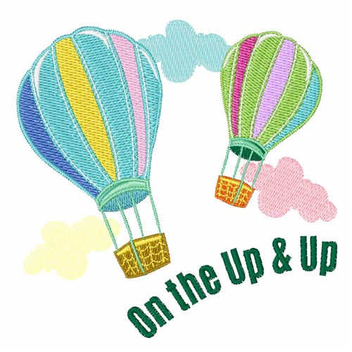 Up & Up Machine Embroidery Design