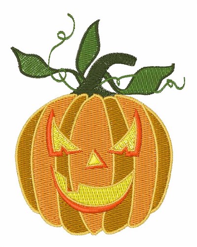Holiday Pumpkin Machine Embroidery Design