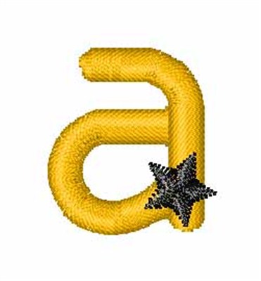 Yellow Star a Machine Embroidery Design