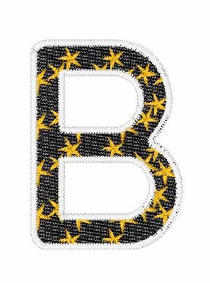 Yellow Star B Machine Embroidery Design