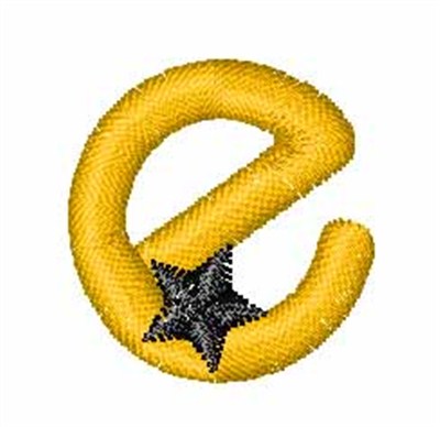 Yellow Star e Machine Embroidery Design